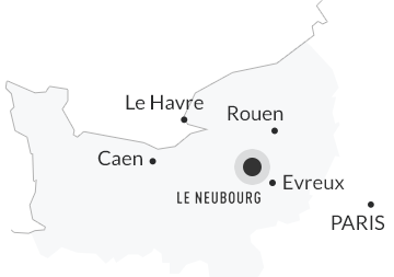 Carte de situation Le Neubourg